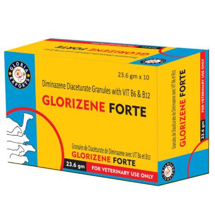 Glorizene Forte – Diminazene Diaceturate Granules with Vitamin B6 and B12