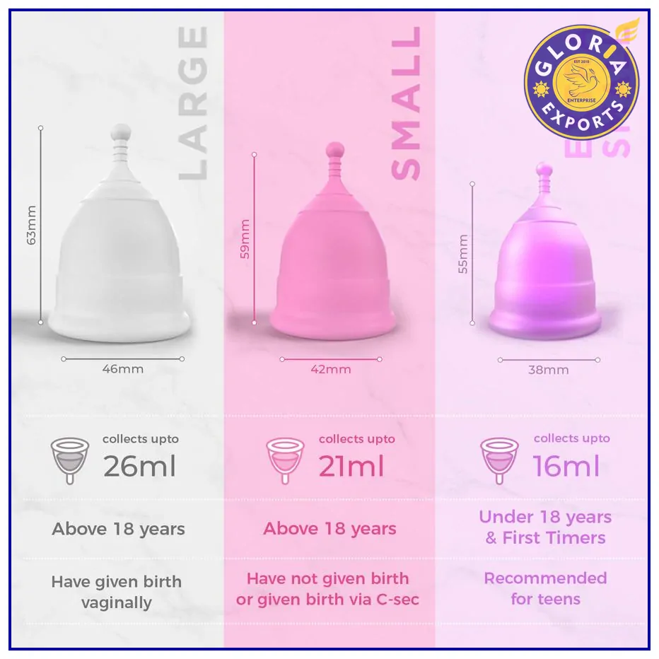 PEESAFE Menstrual Cups Small - Medium | Size A | 18 Years & Above (Have Not  Given Birth Vaginally) | Period Cup | Menstrual Cup | 100% Medical Grade