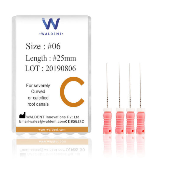 Waldent C Files 25 mm ( Pack of 4 )