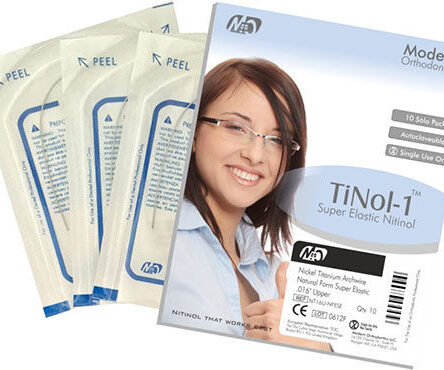 Modern Ortho Tinol - 1 Superelastic Nitinol Archwires Solo - Rectangular Upper 16x22 NTS - 1622U - NFESE