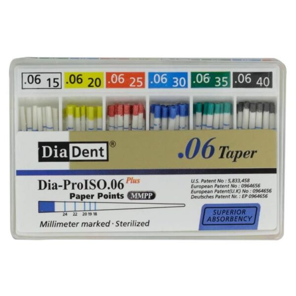 Diadent Paper Point Special Tapered 6%