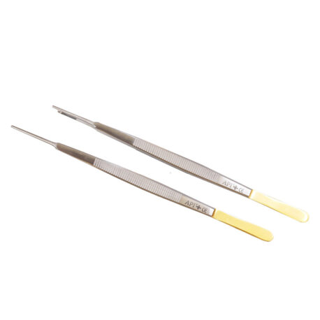 Api Micro Tissue Forcep Gerald Teeth TC Gold