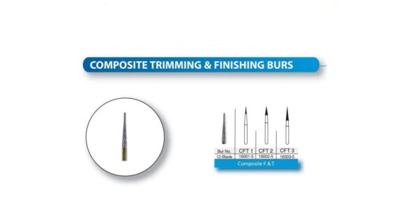 SS White Composite Finishing Bur - 12 Blades (Pack Of 5)