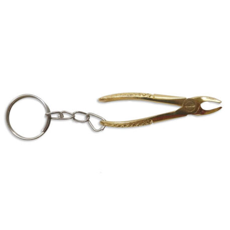 Dental Forcep Golden Key Chain