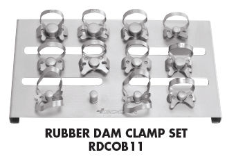 GDC Rubber Dam Clamp Set Of 11 With Clamp Holder (Rdcob11)