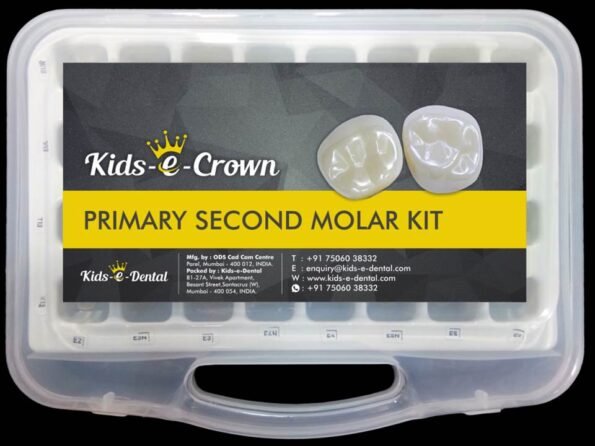 Kids - e - Crown Primary Second Molar Trial Kit (kit of 12 Crown)