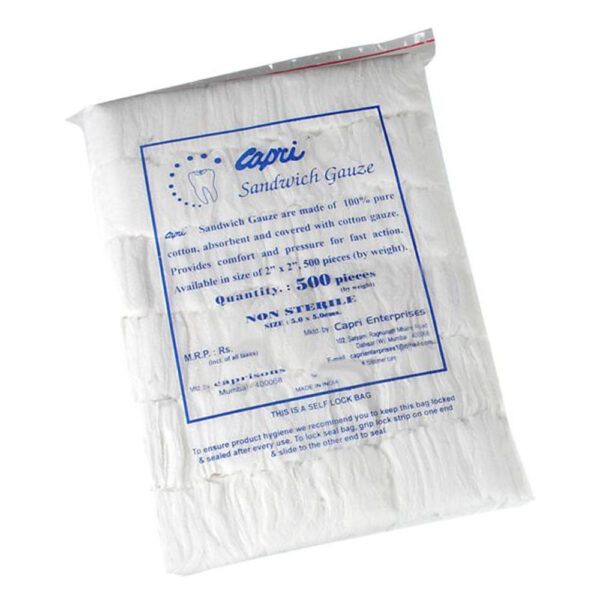 Capri Sandwich Gauze (Non - Sterile) 500 pcs