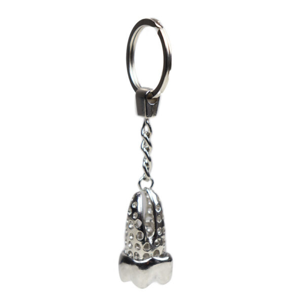 iDENTical Tooth Shape Silver Keychain (YK - 068S)