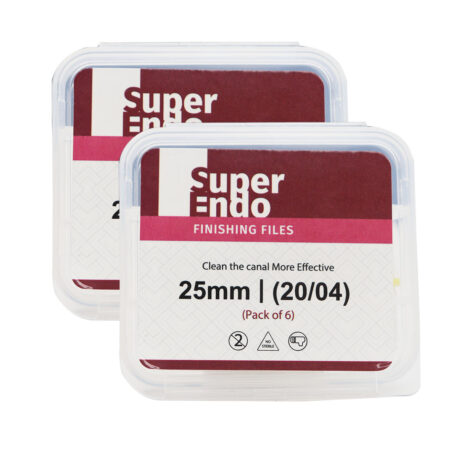 SuperEndo Finishing Files 20/04 - 25 mm (Pack of 6)