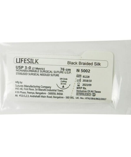 LifeSilk Sterile Needled Suture 3 - 0 2/pk - N5002