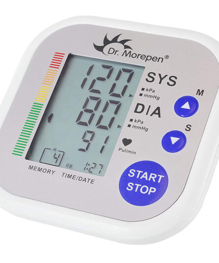 Dr. Morepen BP02 Automatic Blood Pressure Monitor (White)