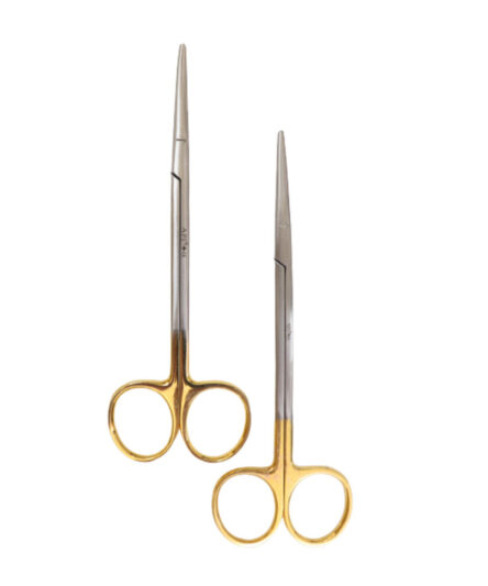 API Surgical Scissors Premium - Metzenbaum 14.5 cm STR. TC Gold