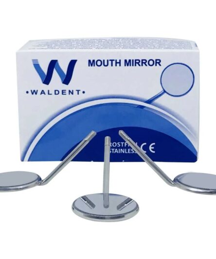 Waldent Mouth Mirror Tops Front Surface Rhodium Coated No.5 - Pack of 12 (K13/6)