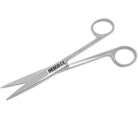 Desco 4 inch Stainless Steel Straight Sharp Dressing Scissor