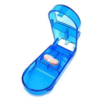 Otica Medicine Tablet Cutter Splitter with Built in Pill Case (Pack of 2)