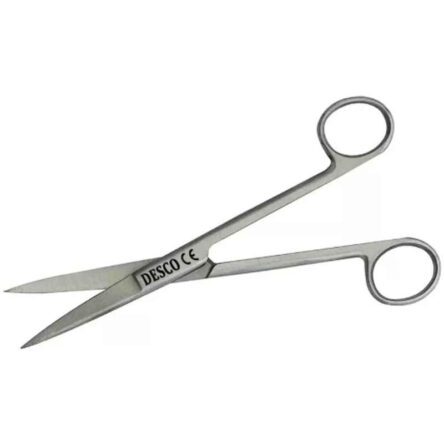 Desco 4 inch Stainless Steel Straight Sharp Dressing Scissor