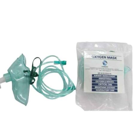 Fairbizps PVC Oxygen Nebulizer Mask with Pipe Set & Medicine Cup for Adult & Infant