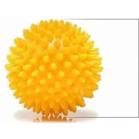 Agarwals 2.5 inch Non-Toxic Rubber Yellow Dog Teething Toy