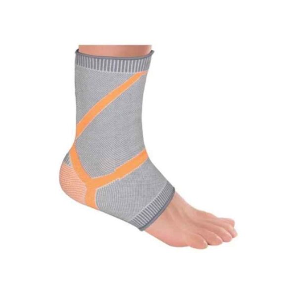 Lomo Luxe Nylon Orange & Grey Orthopedic Ankle Support