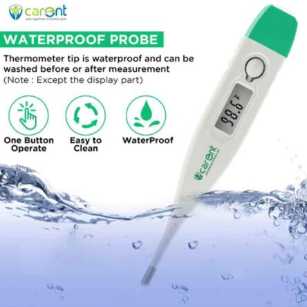 Carent White & Green Waterproof Premium Digital Flexible Thermometer
