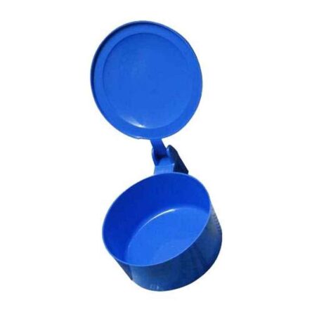 Divine Medicare Blue Plastic Spitting Mug with Lid