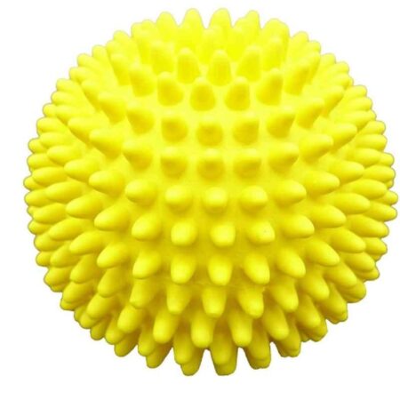 Agarwals 2.5 inch Non-Toxic Rubber Yellow Dog Teething Toy