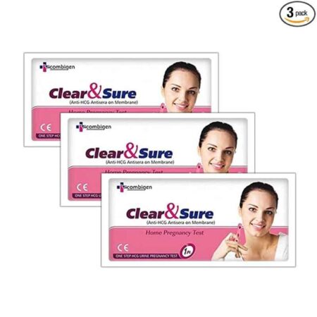 Clear & Sure One Step Urine HCG Pregnancy Test Kit (Pack of 3)