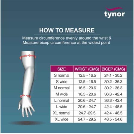 Tynor Compression Garment Arm Sleeve with Mitten