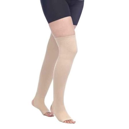 Cheetah Extra Large Compression Above Knee Stockings