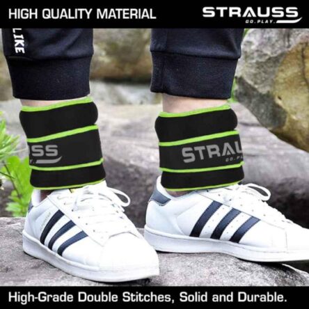 Strauss 30.5×15.3×4.3cm Neoprene Green Adjustable Round Shape Ankle Weight