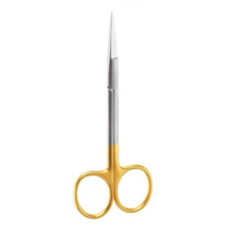 HIT CLASSIC 4.5 inch Stainless Steel Straight Iris Surgical Scissors with Tungsten Carbide