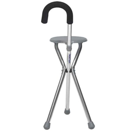 Smart Care SC911 L Metal Walking Stick with Stool