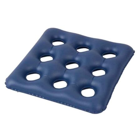 Smart Care CU03 Nylon & Rubber Air Inflatable Breathable Anti-Decubitus Cushion with Pump Nylon Pad Pain Relief Seat