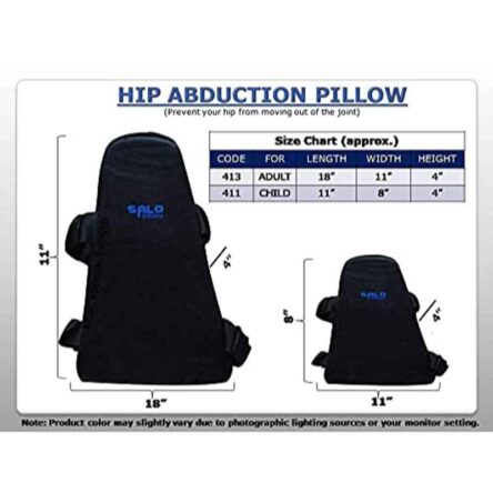 Salo Orthotics High Density Foam Hip Abduction Pillow for Adult