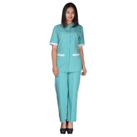 Saraf Poly Cotton Sea Green Nurse Scrub Suit