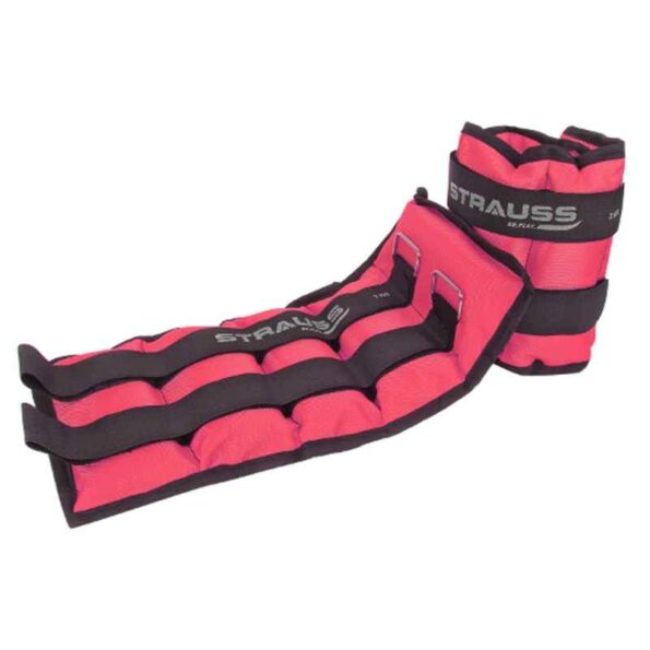 Strauss 41x19x3.5cm Neoprene Pink Adjustable Ankle Weight