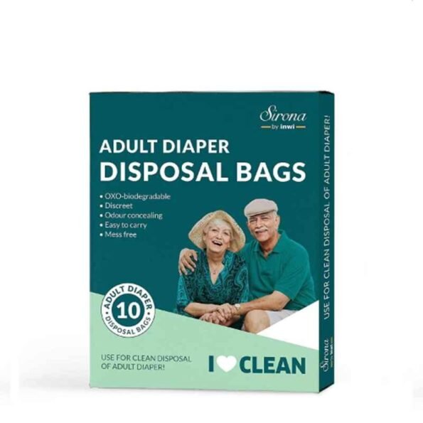 Sirona 10 Pcs Plastic Adult Diaper Disposable Bag Set (Pack of 2)