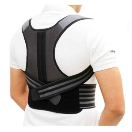 P+caRe Grey & Black Posture Back Support Brace
