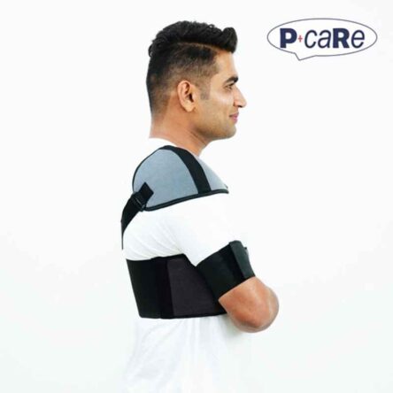 P+caRe Grey & Black Comfort Shoulder Immobilizer