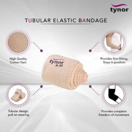 Tynor 63mm 1m Tubular Elastic Bandage