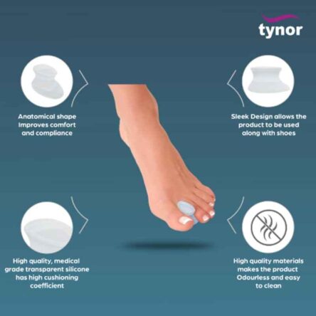 Tynor Silicon Toe Separator