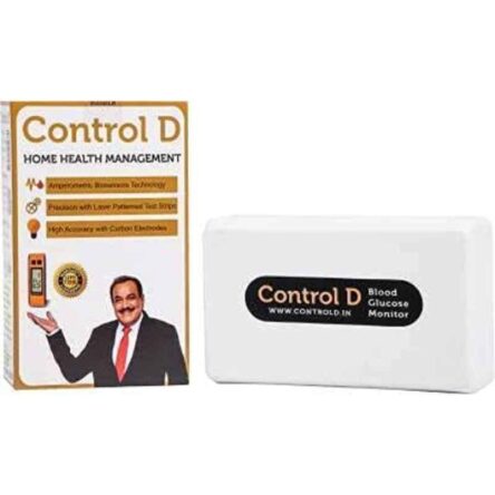 Control D Orange Glucometer with 100 Strips
