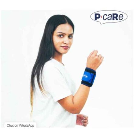 P+caRe Neoprene Black & Blue Wrist Binder