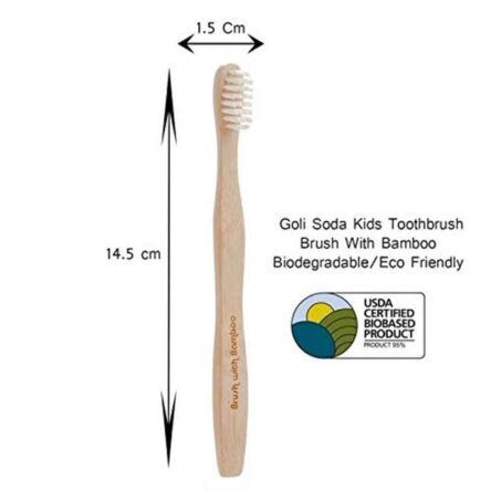 Goli Soda Biodegradable Bamboo Kids Tooth Brush