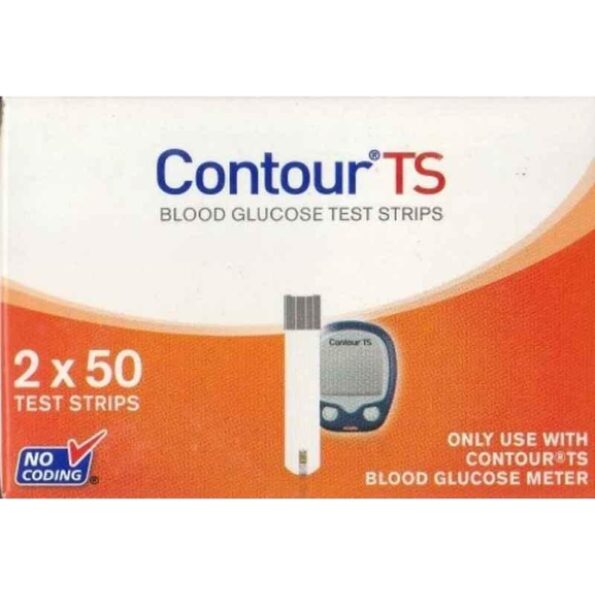 Contour C Ts 100 Pcs Glucometer Strips Box