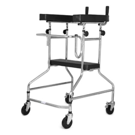 Entros Patient Walker Rollator with Wheels & Armrest for Adults Walking Stick