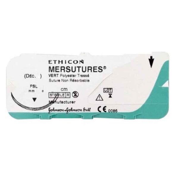 Ethicon VW458 12 Pcs Black Absorbable Surgical Chromic Catgut Suture Box