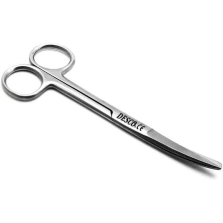 Desco 5 inch Stainless Steel Curved Blunt Sharp Dressing Scissor