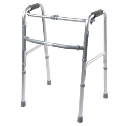 Entros 78-96cm Adjustable Height Reciprocating Folding Aluminium Walker