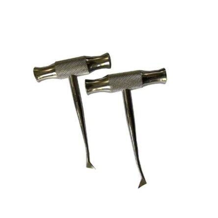 Forgesy 2 Pcs Left & Right Cross Bar Dental Surgery Root Tooth Elevator